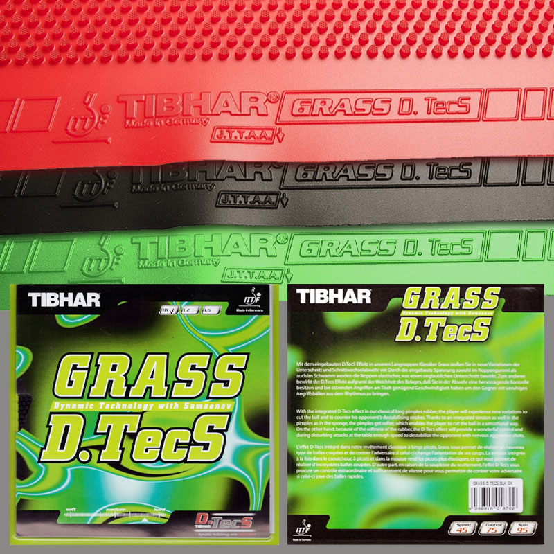 Table Tennis Germany - TIBHAR Grass D.TecS Table Tennis Rubber