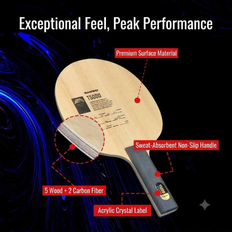 Table Tennis Player - 1pcs SANWEI T5000 Table Tennis Blade
