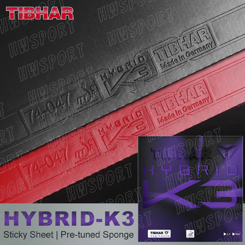 Table Tennis Germany - TIBHAR HYBRID K3 Table Tennis Rubber