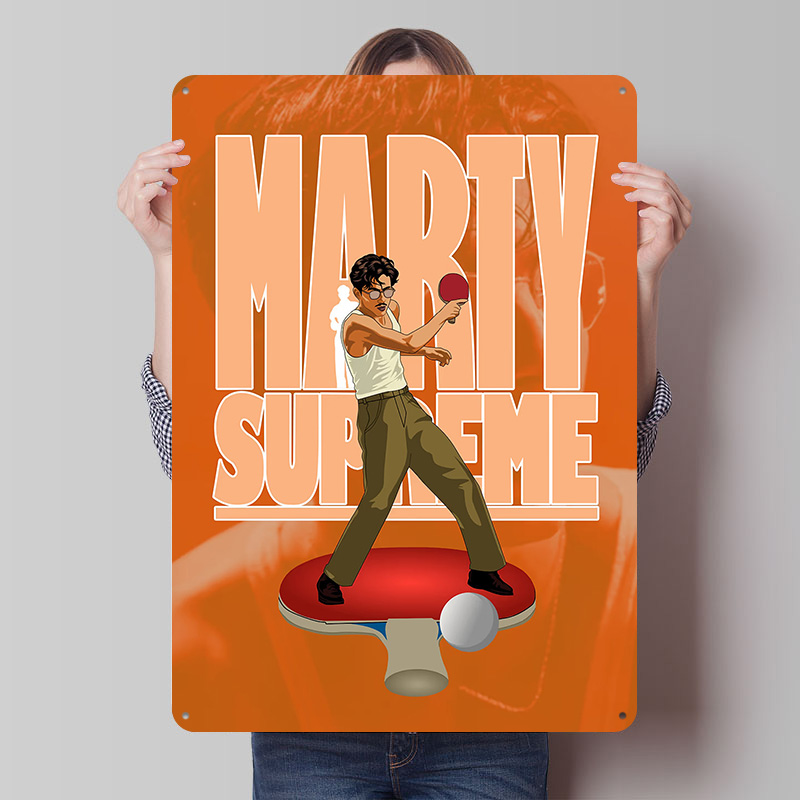 Table Tennis Marty Supreme - Marty Supreme Table Tennis Metal Poster