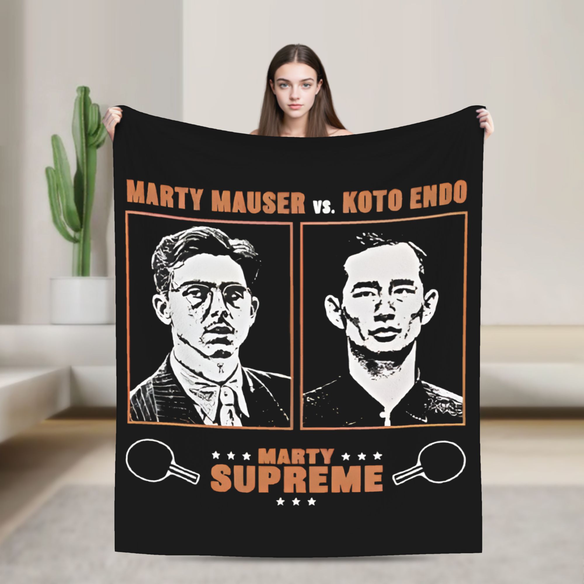 Table Tennis Marty Supreme - Marty Supreme Table Tennis Blanket Cover