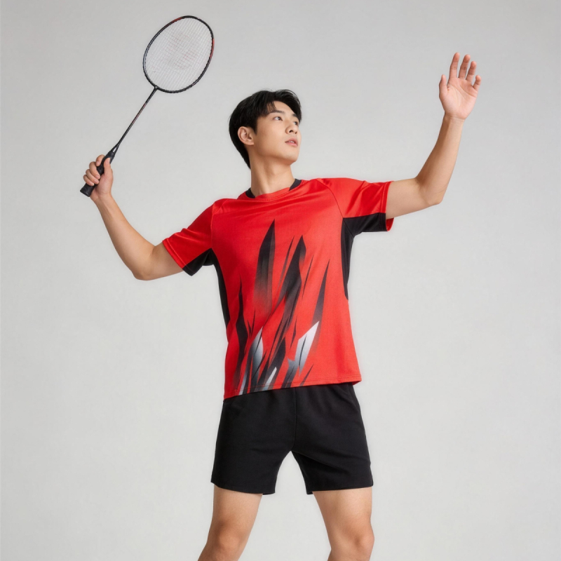 Table Tennis Graphics - Badminton Table Tennis T-Shirt For Men