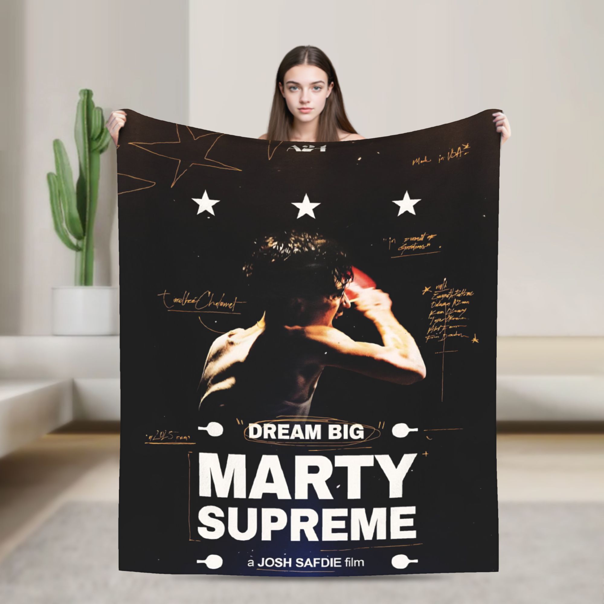 Table Tennis Marty Supreme - Marty Supreme Table Tennis Fleece Throw