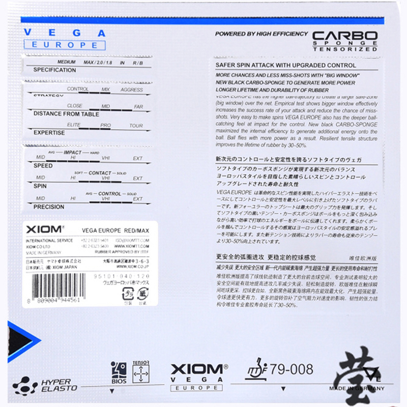 XIOM VEGA EUROPE Table Tennis  - Table Tennis Germany review and price