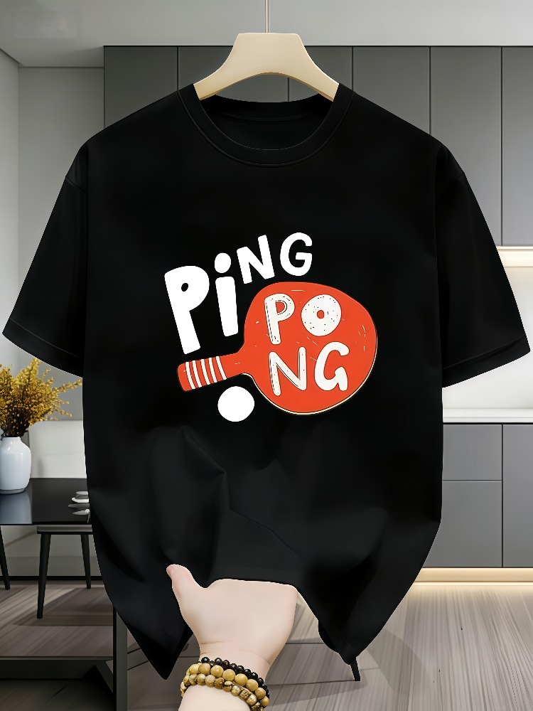 Men Casual Table Tennis Graphi - Table Tennis Graphics review and price