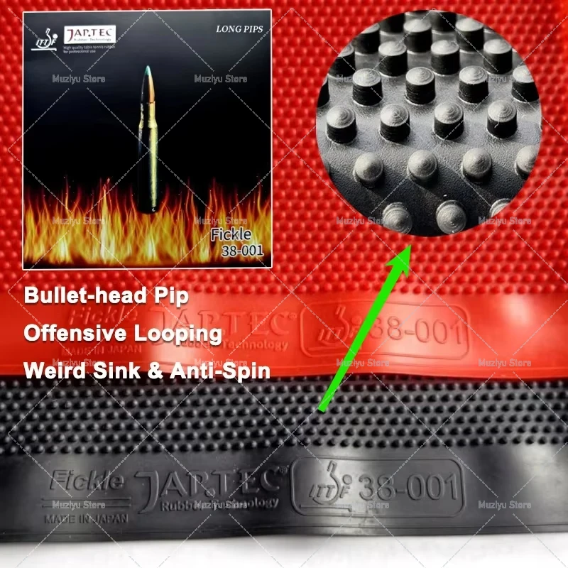FICKLE Bullet-head Pip Shape T - Table Tennis Head To Head review and price