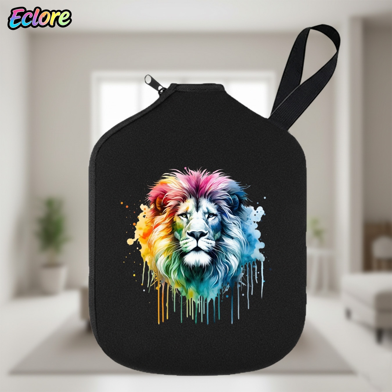 Colorful Watercolor Lion Head  - Table Tennis Paddle review and price