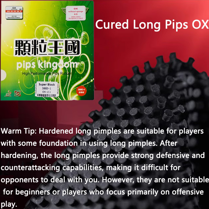 Cured Long Pips OX Pingpong Ru - Table Tennis Padel review and price