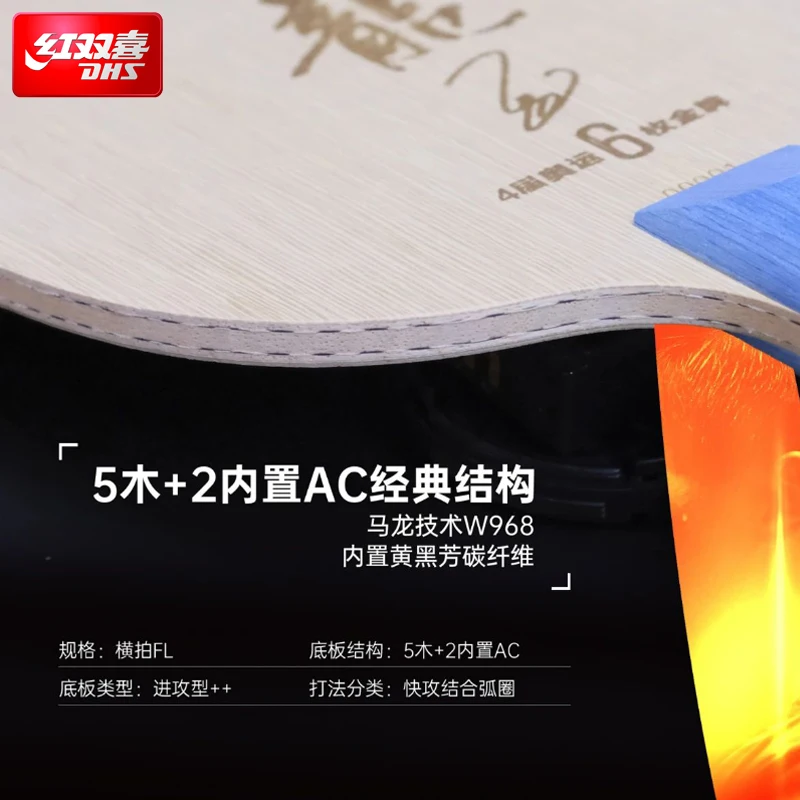 2025 DHS Malong Six Gold King  - Table Tennis Grip Types review and price
