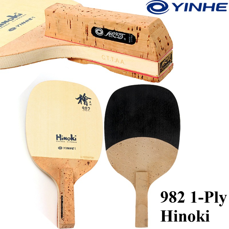 YINHE 982 1-Ply Solid Hinoki T - Table Tennis Paddle review and price