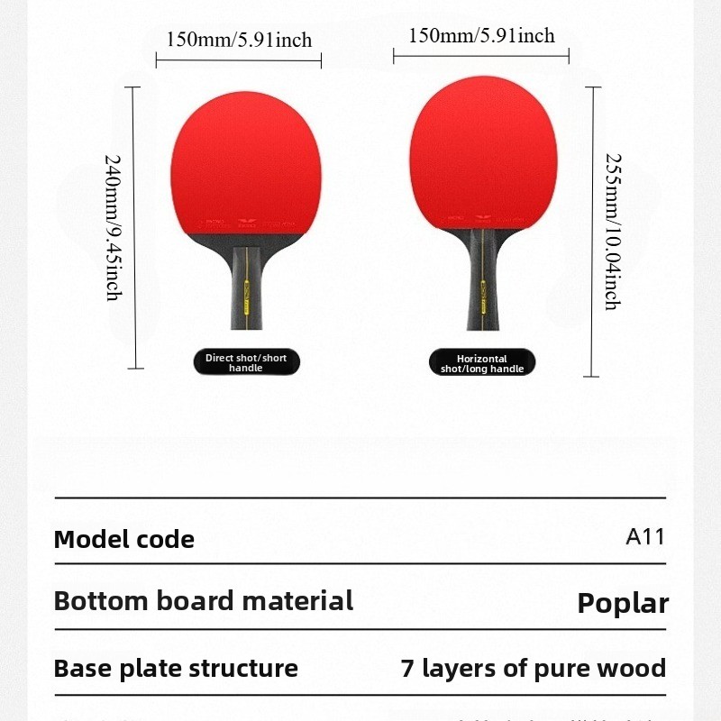 5/6 Star Table Tennis Racket 2 - Table Tennis History review and price