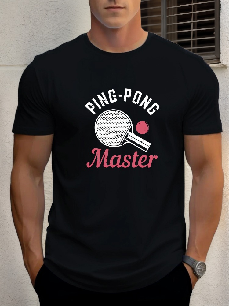 Mens Tee Ping Pong Master Tabl - Table Tennis Graphics review and price