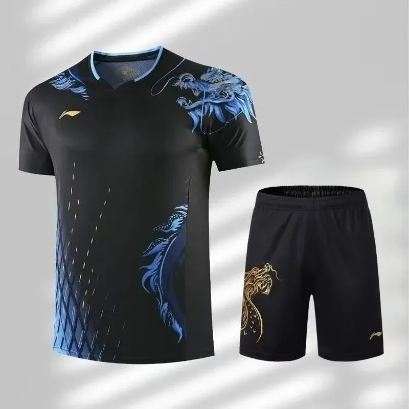 Dragon Pattern Table Tennis Sp - Table Tennis Shorts review and price